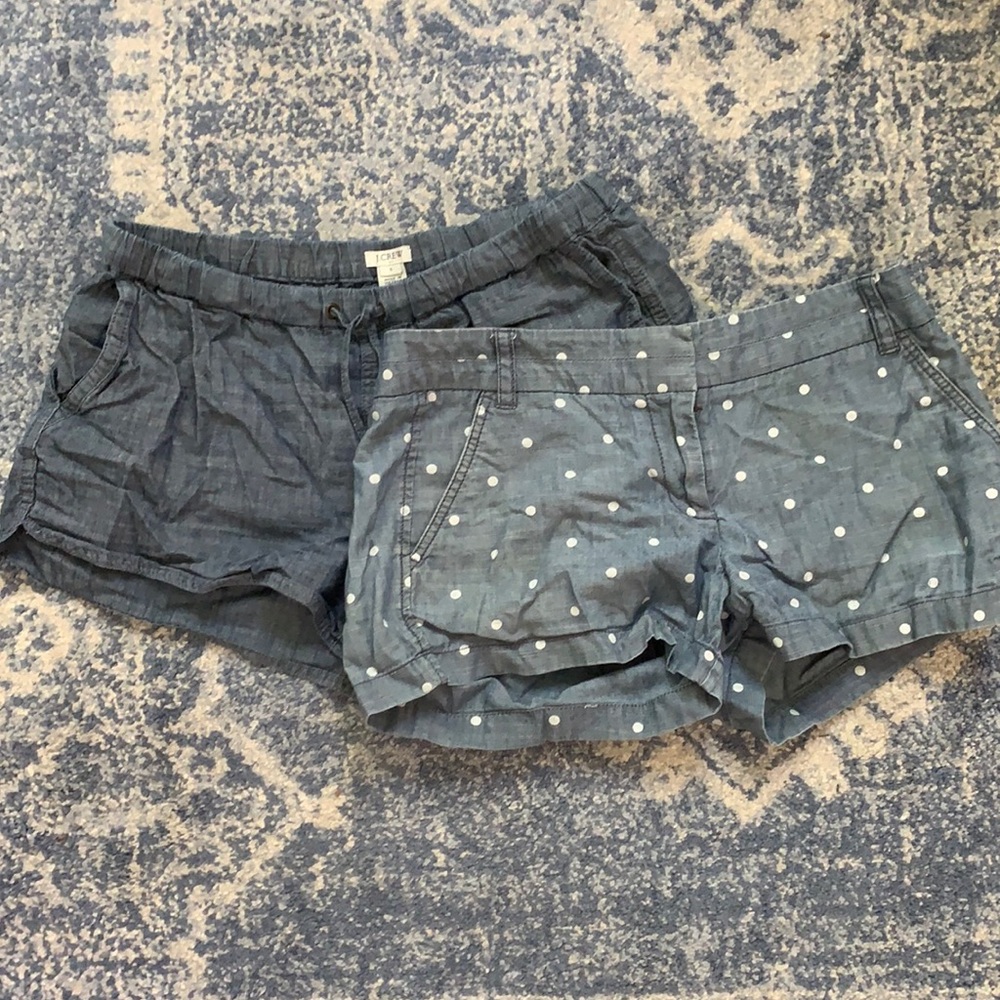 J. Crew Chambray Shorts Bundle size S and 4